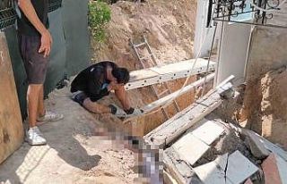 İzolasyon çalışması yapan işçinin üzerine...