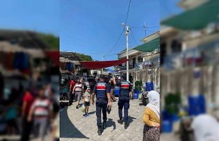 Jandarma pazaryerinde bilgilendirmede bulundu