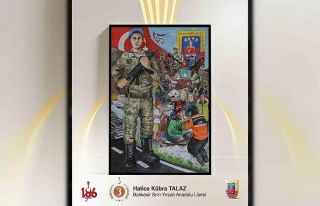 "Jandarma" temalı liseler arası resim...