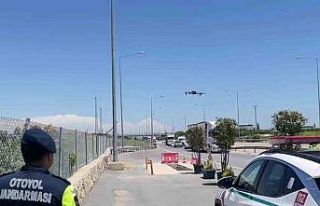 Jandarmadan bayram öncesi dronlu denetim