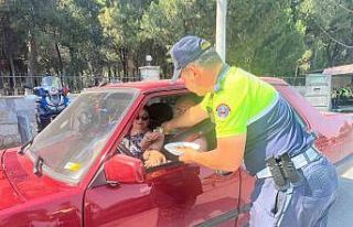 Jandarmadan ’şekerli’ trafik denetimi