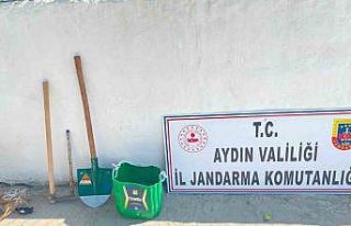 Kaçak kazı yapan 6 şüpheli suçüstü yakalandı