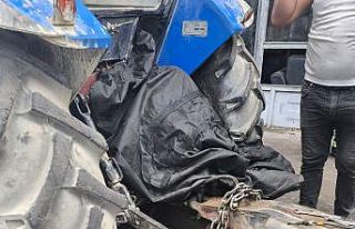 Kafası traktörün parçaları arasında sıkışan...