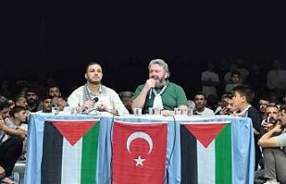 Kahta’daki Gazze Direnişimiz konferansına yoğun...