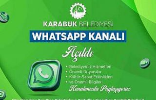 Karabük Belediyesi WhatsApp kanalı açıldı