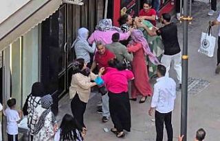 Karabük’te kadınların saç saça kavgası kamerada