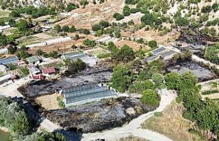 Karabük’te seraların yoğun bulunduğu alandaki...