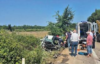 Karacabey’de trafik kazası: 1 ağır yaralı