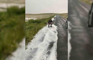 Karapınar’da sağanak yağış