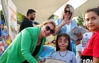 Karnelerini alan çocuklar doyasıya eğlendi