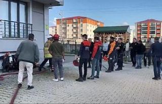 Kars’ta bir binada patlama ve yangın
