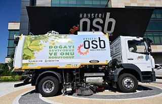 Kayseri OSB araç filosuna vakumlu yol süpürme aracı...