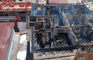 Kayseri’de ev yangını