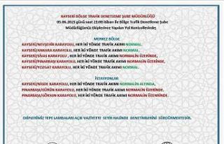 Kayseri’de otoyollarda bayram yoğunluğu