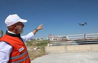 Kocasinan Belediyesi, drone ile tüm açık alanları...