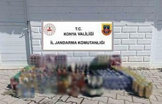 Konya’da jandarmadan izinsiz alkollü içecek satışına...