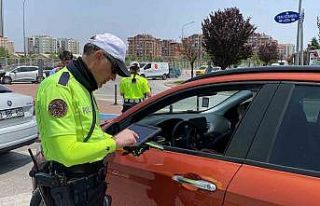 Konya’da trafik ekiplerin bayram mesaisi devam ediyor