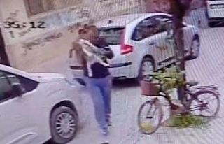 Köpeği, çişini yaptırmak için indirip yere fırlattı