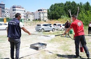 Kreş öğretmenleri yangın eğitimi aldı