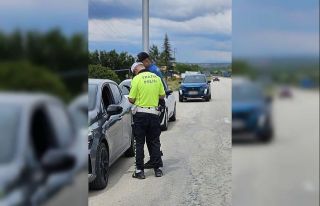 Kurallara uymadığı tespit edilen 2 araca ceza