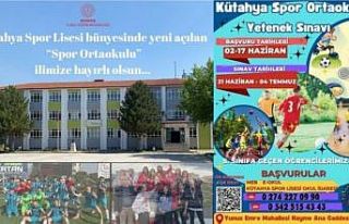 Kütahya’ya da spor ortaokulu açılıyor
