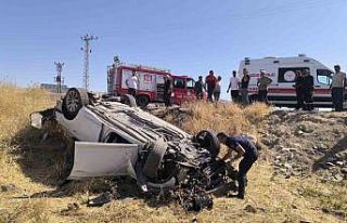 Mardin’de şarampole devrilen otomobilin sürücüsü...