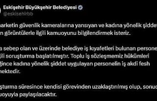 Markette 3 kişiyi darp eden belediye personeli görevinden...