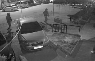 Merdivenle girip evi soydular, kısa sürede yakalandılar