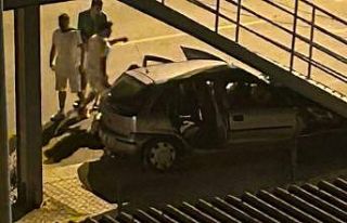 Mersin’de otomobil üst geçide çarptı: 6 yaralı