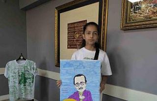 Neşet Ertaş’ın karakalem resmi ödül getirdi