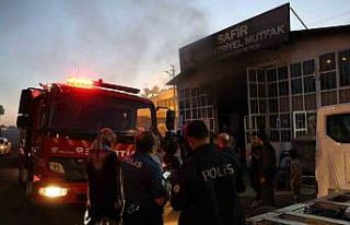 Nevşehir’de iş yeri yangını paniğe neden oldu