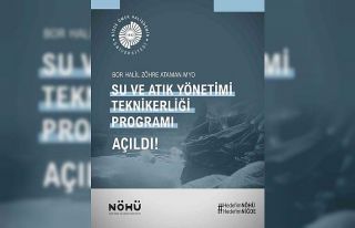 NÖHÜ’de Su ve Atık Yönetimi Teknikerliği bölümü...