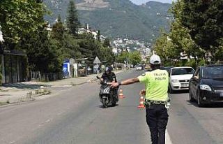 Ordu’da bir haftada 16 binden fazla araç ve sürücüsü...