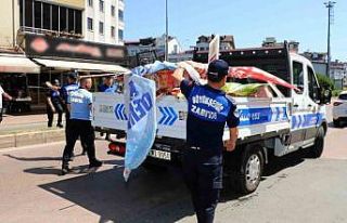 Ordu’da kaldırım işgaline yönelik denetim