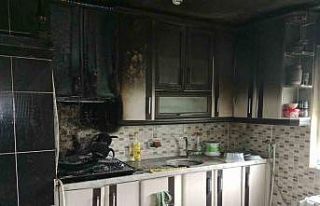 Ordu’da ocakta unutulan yemek yangına neden oldu