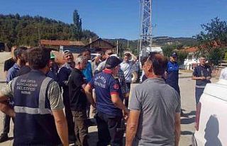 Orman yangını sebebiyle evlerinden tahliye edilen...