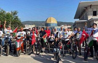 Osmaniye’de pedallar Gazze’ye destek için çevrildi