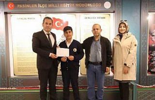 Pasinlerli öğrenci bursluluk sınavında Türkiye...