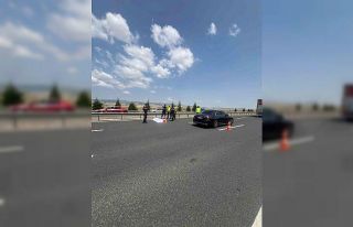 Polatlı otobanda otobüsün çarptığı yaya hayatını...