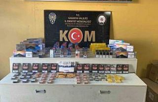 Polisten nokta operasyon: Yüzbinlerce makaron, sigara...