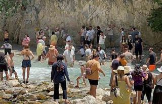 Saklıkent Kanyonu’nda bayram yoğunluğu
