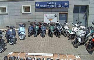 Samsun merkezli 6 ilde "motosikletlerde usulsüz...