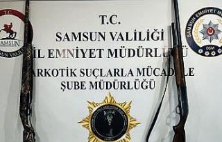 Samsun’da 5 tabanca ele geçirildi: 2 gözaltı