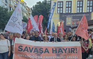 Samsun’da ’savaşa hayır’ yürüyüşü
