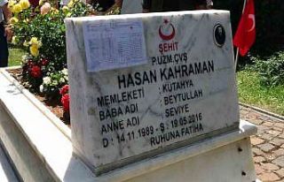 Şehit babasına duygu yüklü karne hediyesi