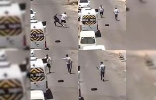 Silahlı kavga kamerada: 1 yaralı