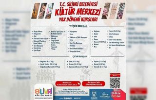 Silivri Belediyesinde yaz dönemi kurs başvuruları...