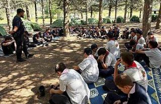 Simav’daki Diyanet İzcilik Kampına 60 izci katıldı