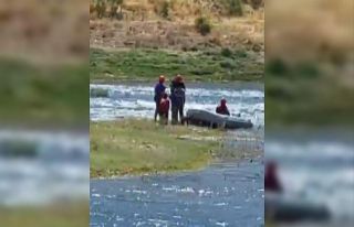 Sır Barajı’nda adada mahsur kalan 3 çocuk ve...