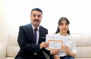 Sivas’ta evde eğitim alan öğrencilere özel karne...